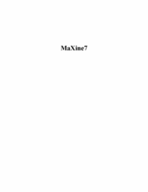 MAXINE7 Logo (USPTO, 15.12.2011)