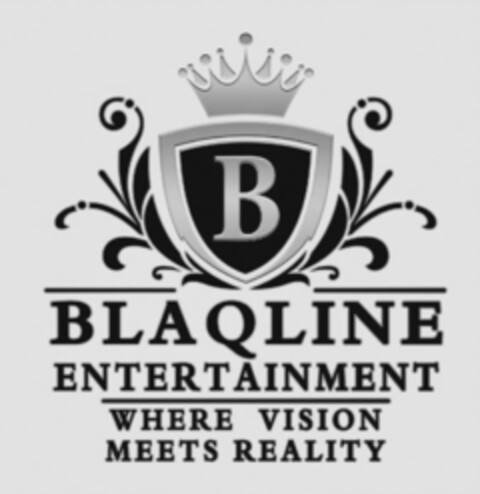 B BLAQLINE ENTERTAINMENT WHERE VISION MEETS REALITY Logo (USPTO, 30.01.2013)