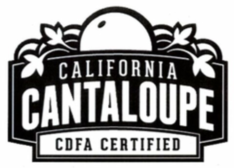 CALIFORNIA CANTALOUPE CDFA CERTIFIED Logo (USPTO, 29.04.2013)