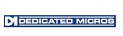 DM DEDICATED MICROS Logo (USPTO, 18.07.2013)