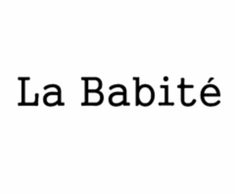 LA BABITÉ Logo (USPTO, 08/09/2013)