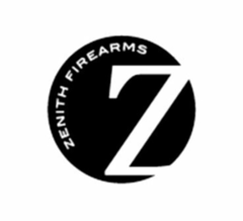 Z ZENITH FIREARMS Logo (USPTO, 12/11/2014)