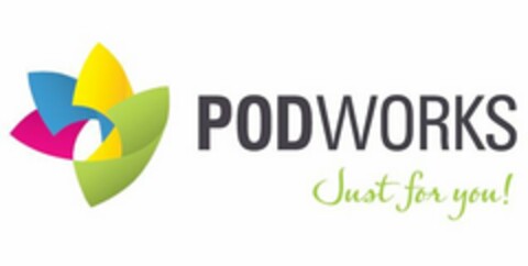 PODWORKS JUST FOR YOU! Logo (USPTO, 13.03.2015)