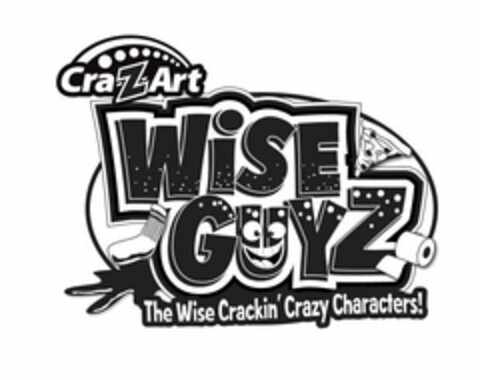 CRA-Z-ART WISE GUYZ THE WISE CRACKIN' CRAZY CHARACTERS! Logo (USPTO, 11.06.2015)