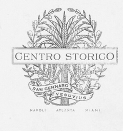 CENTRO STORICO SAN GENNARO VESUVIUS NAPOLI ATLANTA MIAMI Logo (USPTO, 05.08.2016)
