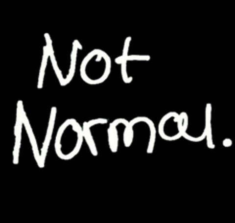 NOT NORMAL. Logo (USPTO, 14.09.2016)