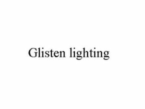 GLISTEN LIGHTING Logo (USPTO, 12.12.2016)
