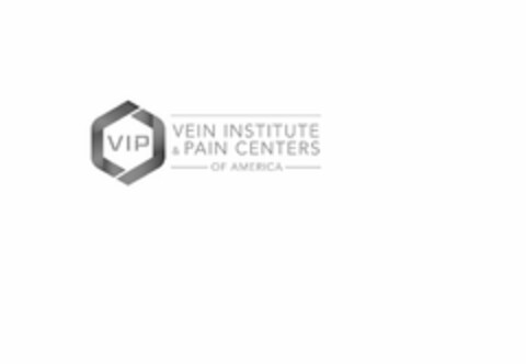 VIP VEIN INSTITUTE & PAIN CENTERS OF AMERICA Logo (USPTO, 06/19/2017)