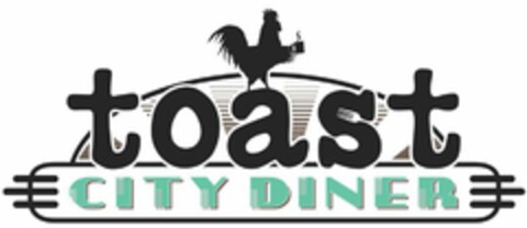 TOAST CITY DINER Logo (USPTO, 12.10.2017)