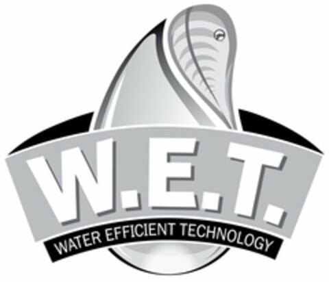 W.E.T. WATER EFFICIENT TECHNOLOGY Logo (USPTO, 06.02.2019)