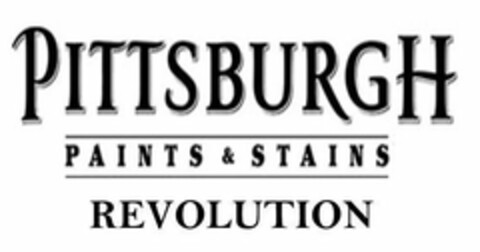 PITTSBURGH PAINTS & STAINS REVOLUTION Logo (USPTO, 21.11.2019)