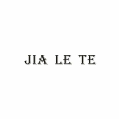 JIA LE TE Logo (USPTO, 03.08.2020)