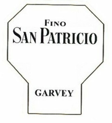 FINO SAN PATRICIO GARVEY Logo (USPTO, 06/09/2009)