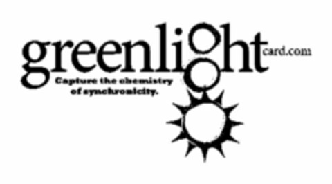 GREENLIGHTCARD.COM CAPTURE THE CHEMISTRY OF SYNCHRONICITY. Logo (USPTO, 17.06.2009)