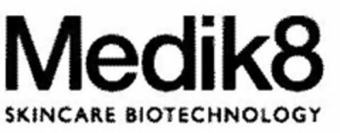 MEDIK8 SKINCARE BIOTECHNOLOGY Logo (USPTO, 23.12.2009)