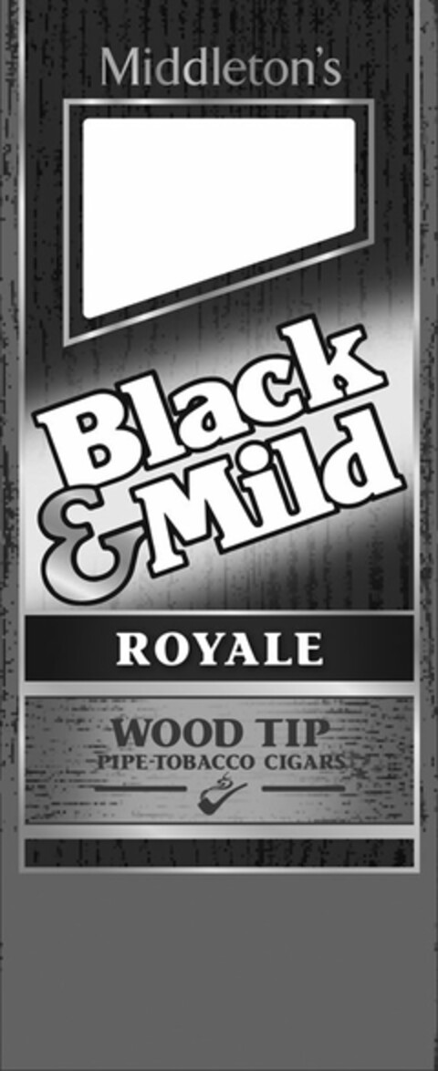 MIDDLETON'S BLACK & MILD ROYALE WOOD TIP PIPE-TOBACCO CIGARS Logo (USPTO, 26.10.2010)