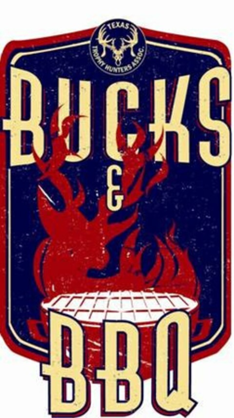 TEXAS TROPHY HUNTERS ASSOC. BUCKS & BBQ Logo (USPTO, 06.04.2011)