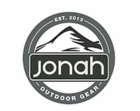 EST. 2013 JONAH OUTDOOR GEAR Logo (USPTO, 03/28/2013)