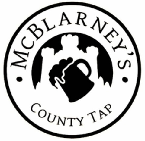 · MCBLARNEY'S · COUNTY TAP Logo (USPTO, 26.03.2014)