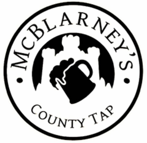 · MCBLARNEY'S · COUNTY TAP Logo (USPTO, 03/26/2014)