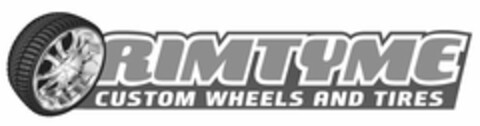 RIMTYME CUSTOM WHEELS AND TIRE Logo (USPTO, 09.10.2014)