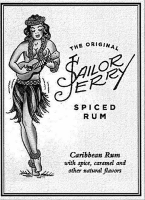 THE ORIGINAL SAILOR JERRY SPICED RUM CARIBBEAN RUM WITH SPICE, CARAMEL AND OTHER NATURAL FLAVORS Logo (USPTO, 26.08.2015)