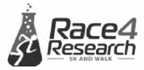 RACE4 RESEARCH 5K AND WALK Logo (USPTO, 26.10.2015)