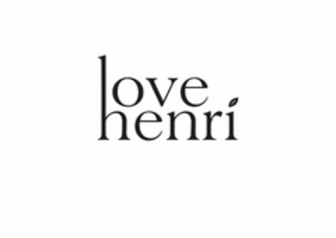 LOVE HENRI Logo (USPTO, 29.06.2016)