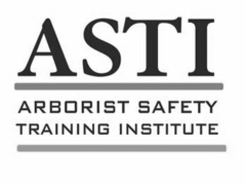 ASTI ARBORIST SAFETY TRAINING INSTITUTE Logo (USPTO, 02.08.2016)