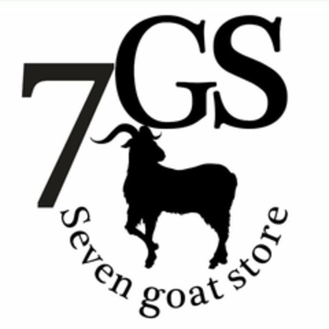 7GS SEVEN GOAT STORE Logo (USPTO, 11.05.2017)