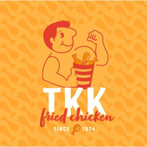 TKK FRIED CHICKEN SINCE 1974 Logo (USPTO, 28.08.2017)