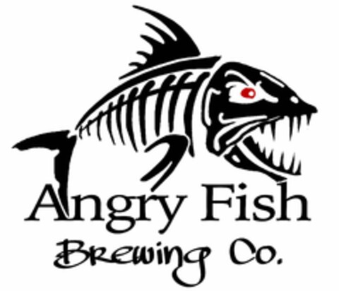 ANGRY FISH BREWING CO. Logo (USPTO, 06/19/2018)