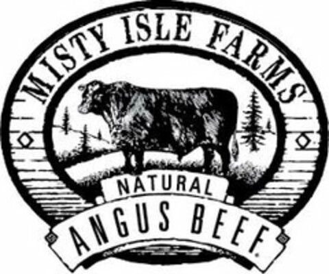 MISTY ISLE FARMS NATURAL ANGUS BEEF Logo (USPTO, 06.02.2019)