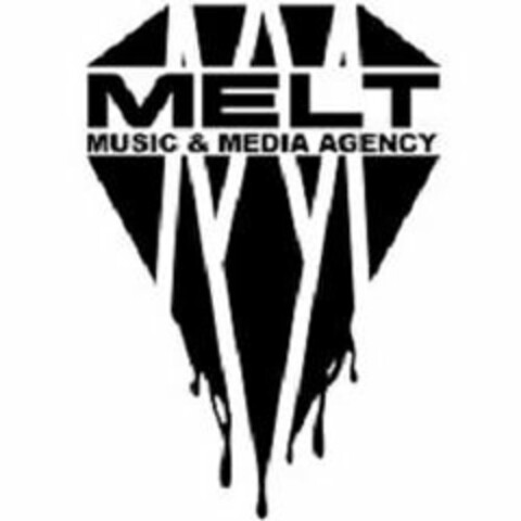 MELT MUSIC & MEDIA AGENCY Logo (USPTO, 09/23/2019)