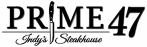 PRIME 47 INDY'S STEAKHOUSE Logo (USPTO, 18.05.2020)