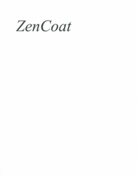 ZENCOAT Logo (USPTO, 11.03.2011)