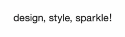 DESIGN, STYLE, SPARKLE! Logo (USPTO, 31.10.2011)