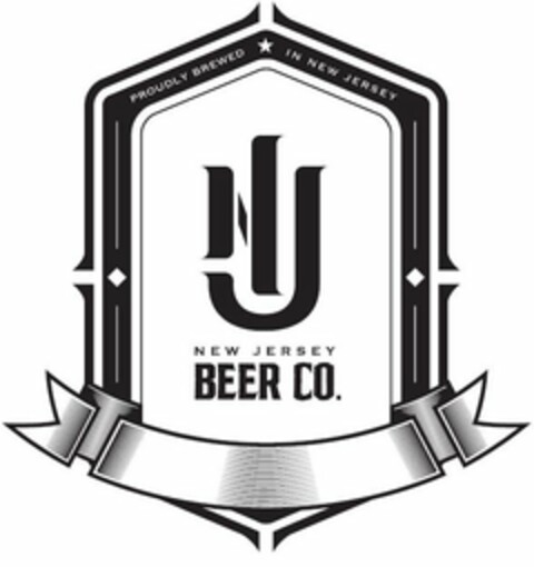 PROUDLY BREWED IN NEW JERSEY NJ NEW JERSEY BEER CO. Logo (USPTO, 14.11.2011)