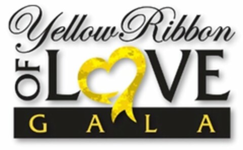 YELLOW RIBBON OF LOVE GALA Logo (USPTO, 30.03.2012)