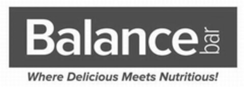 BALANCE BAR WHERE DELICIOUS MEETS NUTRITIOUS! Logo (USPTO, 04/20/2012)