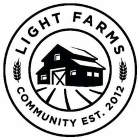 LIGHT FARMS COMMUNITY EST. 2012 Logo (USPTO, 10.01.2013)