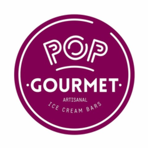 POP GOURMET ARTISANAL ICE CREAM BARS Logo (USPTO, 06.11.2015)