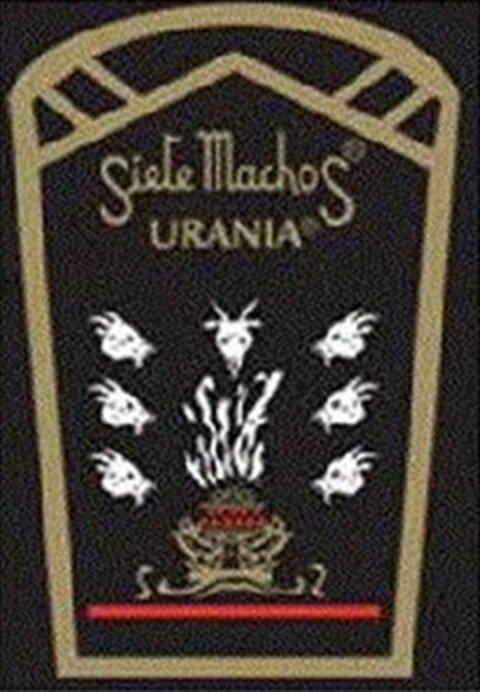 SIETE MACHOS URANIA Logo (USPTO, 03/23/2016)