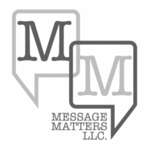 M M MESSAGE MATTERS LLC. Logo (USPTO, 01.04.2016)