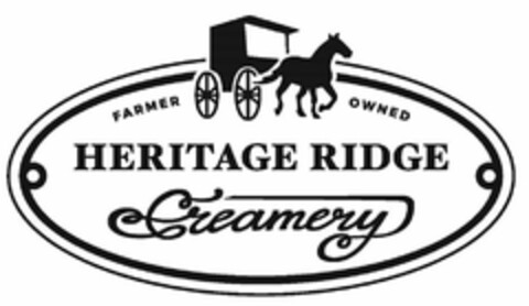 FARMER OWNED HERITAGE RIDGE CREAMERY Logo (USPTO, 26.07.2017)