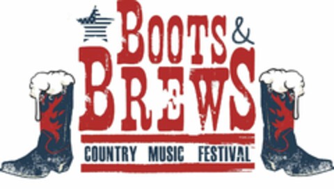 BOOTS & BREWS COUNTRY MUSIC FESTIVAL Logo (USPTO, 21.11.2017)