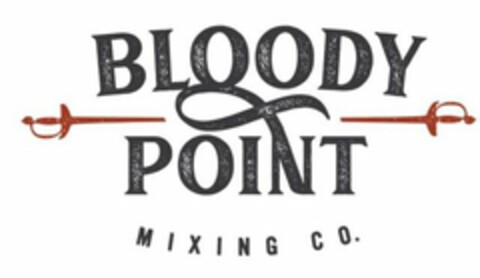 BLOODY POINT MIXING CO. Logo (USPTO, 02/05/2018)