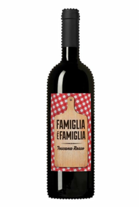 FAMIGLIA É FAMIGLIA TOSCANA ROSSO Logo (USPTO, 02/16/2018)