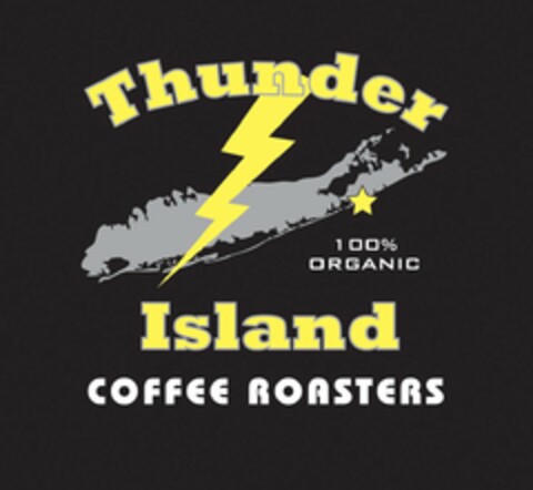 THUNDER ISLAND COFFEE ROASTERS 100% ORGANIC Logo (USPTO, 05.04.2018)