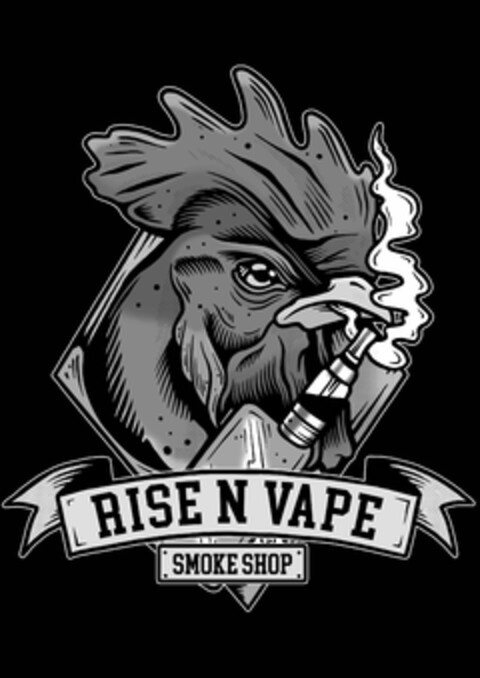 RISE N VAPE SMOKE SHOP Logo (USPTO, 26.09.2019)